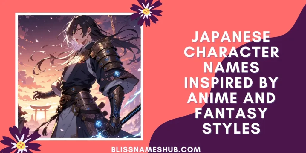 Japanese Character Names Inspired by Anime and Fantasy Styles