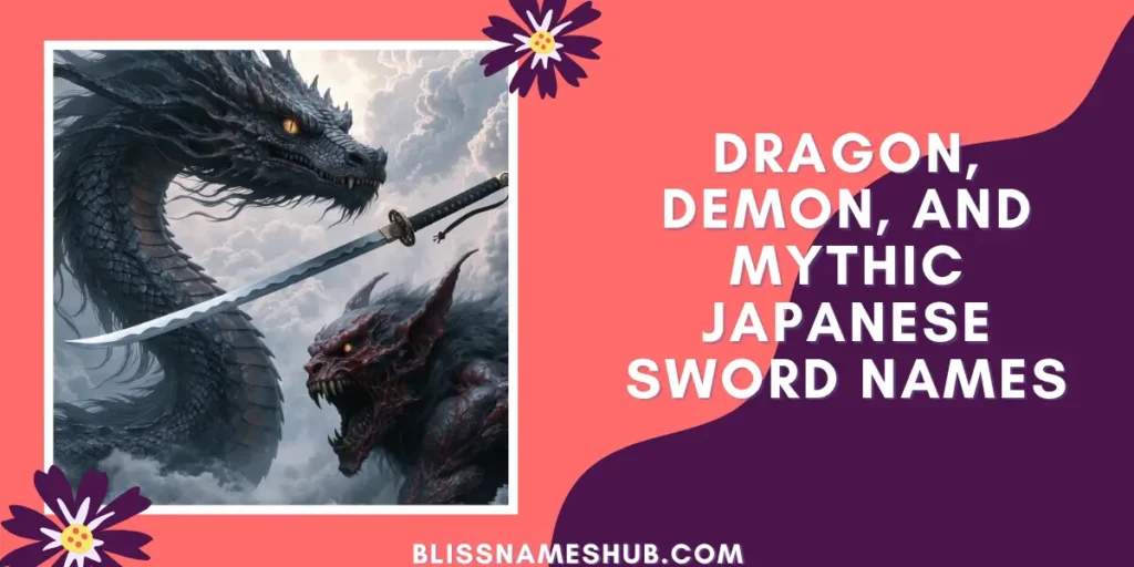 Dragon, Demon, and Mythic Japanese Sword Names