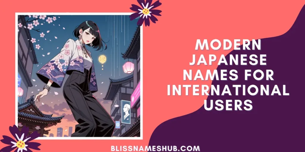 Modern Japanese Names for International Users