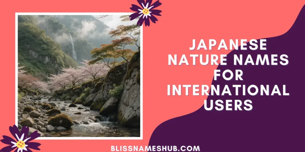 Japanese Nature Names for International Users